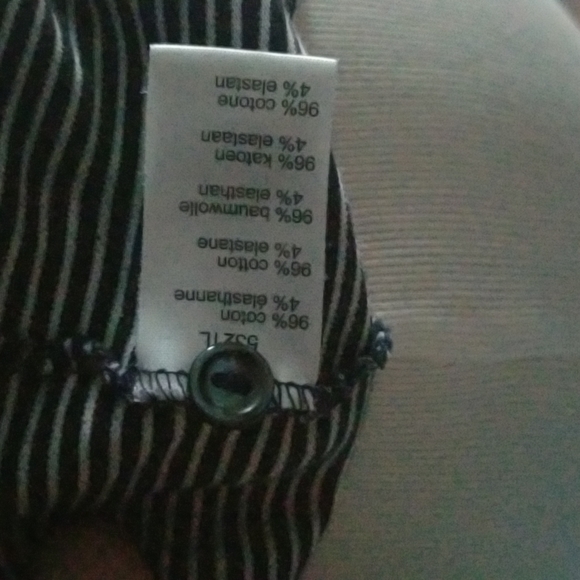 Lacoste Striped Polo 3/4 Sleeve Size 38 - Picture 6 of 6